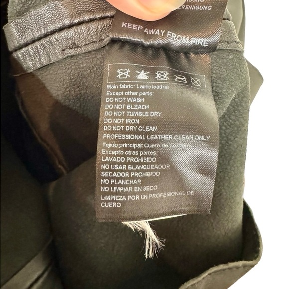 ba&sh Ludivine 100% Lambskin Leather Mini Dress Zip Jumper - Picture 14 of 14